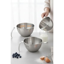 Transformacion Inox Çelik Profesyonel Ölçülü Karıştırma Kabı Seti -400-600 Ml Sos &amp Hazırlık Şefi Serisi Diğer