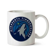 Minnesota Timberwolves Porselen Kupa Bardak Beyaz
