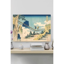 The Suspension Bridge - Katsushika Hokusai Sanatsal Poster