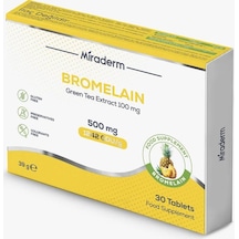 Miraderm Pharma Miraderm Bromelain 500mg 30 Tablet