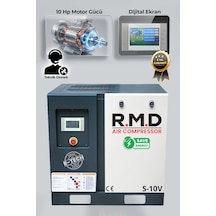 R.m.d Kompresör 10 Hp İnvertörlü Vidalı Hava Kompresörü Tek Makine S-10v