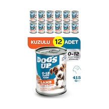 Dogs Up Yaş Yavru Köpek Maması Kuzu Etli 415gr 12li