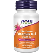Now Foods Vitamin D3 High Potency 2000 IU 120 Softgels