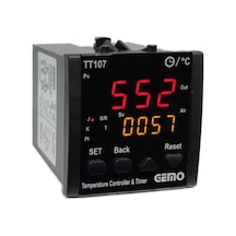 Gemo Tt107-230Vac Dahili Zaman Röleli Pıd Sıcaklık Kontrol