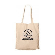 Linkin Park Logo Krem Kanvas Bez Çanta Krem