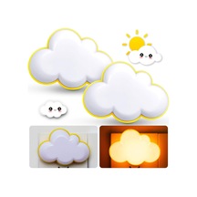2'li Paket Led Gece Lambası Bulut Yumuşak Işık Sarı