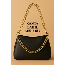 Model 3 Gold Zincirli Klips Halkalı Çanta Askısı- 90x35cm- Çanta Aksesuarı -çanta Askısı Altın