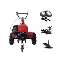 Omega 2+1 Benzinli Çapa Makinesi + Demiray Tekli Pulluk