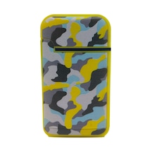 Zengaz Cool Tasarım Jet Alev Çakmak - Yellow Camouflage Sarı