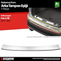 S-dizayn Vw Polo 6 Hb Krom Arka Tampon Eşiği 2017-2021