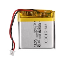 Powermaster Pm-21333 3.7v 500mah 503030 3.5mm Soketli Lityum Polimer Li-po Batarya Şarj Edilebilir Pil