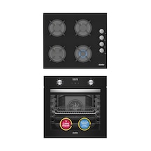 Simfer 9 Fonksiyon QS Dijital Siyah 2'li Ankastre Set (8208 Fırın + 3500 Ocak)