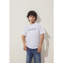 Mavi - Mavi Baskılı Beyaz Tişört 6610286-620 Beyaz