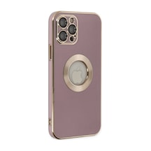 Apple iPhone  Uyumlu,  12 Pro Kılıf Store Silikon - Mor