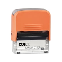 Colop Prınter C40 Turuncu Kasa Siyah Keçe - 23 x 59 MM