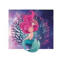 Sevimli Deniz Kızı Elmas Boyama Seti 5d Diamond Painting Hobi Seti 30 30cm