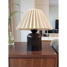 Nestvibe Şık Masa Lambası Modern Dekor Abajur Siyah