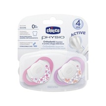 Chicco Emzik Physio Pembe Silikon 4m+ 2'li Çok Renkli