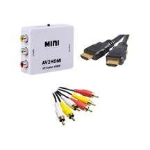 Rca To Hdmi Çevirici Adaptör+ Rca Kablo + Hdmi Kablo