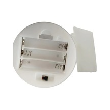 Fochsia 3 Aaa Beyaz Pil Yatağı Işıklı Taban Kapaklı Anahtarlı Yuvarlak Pil Kutusu Aksesuarı