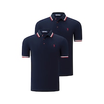 İkili Set T8594 Dewberry Erkek T-shırt-lacivert-lacivert Lacivert-Lacivert