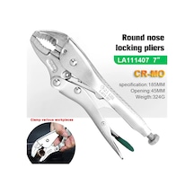 1 Adet 5 /7 /10 İnç Kilitli Pense Yuvarlak Burun Kaynak Aracı Düz Çene Kilit La111407