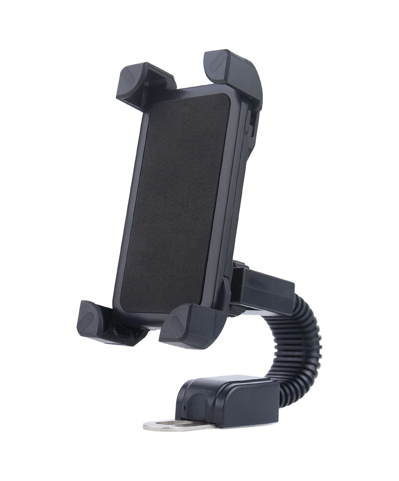 Motosiklet Telefon Tutucu Ayna Montajlı Motosiklet Dikiz Aynası Telefon Tutucu Siyah