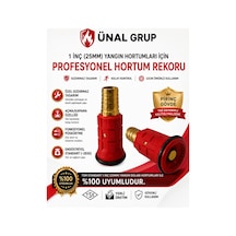 1 İnç 25 Mm Yangın Hortum Lans Başlığı Pirinç Rekorlu Yangın Dolabı Nozulu