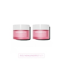 Cream Co. Moisturizer Cilt Tonu Eşitleyici ve Aydınlatıcı Su Bazlı Nemlendirici Yüz Kremi 2 x 50 ML