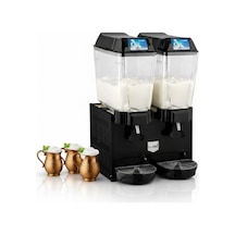 Remta 20+20 Litre Çiftli Karıştırıcılı Ayran Soğutucu Siyah - St14