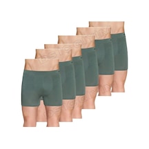 Berrak 4434 Erkek Likralı Micro Modal Boxer 6 Adet Haki