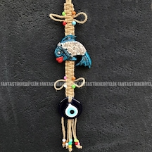 Balık Nazar Boncuk Seramik Bahçe Balkon Kapı Duvar Süs Sarkaç (387073681)