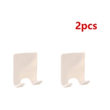 2 Adet Banyo 304 Paslanmaz Çelik Jilet Tutucu Depolama Kanca Beyaz