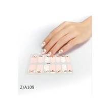 Tırnak Oje Sticker Nail Art Set, Fiyonk Ve Puantiye Desenli, 14'lü