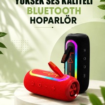 Flip6 Max Kırmızı Kablosuz Bluetooth Hoparlör Taşınabilir Uzun Pil Ömrü