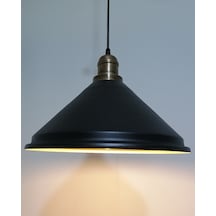 Riolight Retro Siyah Içi Gold Tekli Sarkıt Çap: 33Cm (538289238)