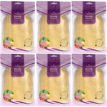 Derma Naturel Loofah Kabak Havlu Banyo Eldiveni 6 Lı Set