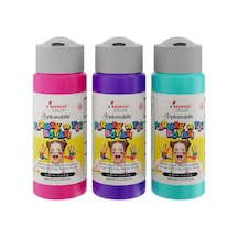 Mor-fuşya-turkuaz Parmak Boyası 3'lü Set 3x60ml