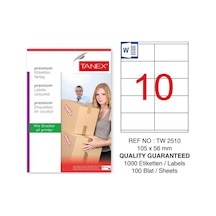 Tanex Tw-2510 Sevkiyat ve Lojistik Etiket 105x56 mm