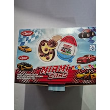 Miami Cars Yer Fıstıklı Çikolatalı Süpriz Plastik Yumurta 24 Adet