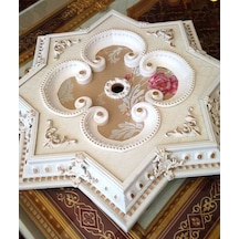 Decogold 90 Cm Yıldız Beyaz Altın Saray Tavan