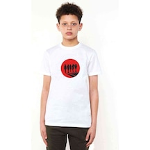 Tshirthane Silhouette Bad Girl Baskılı Unisex Çocuk Beyaz T-Shirt