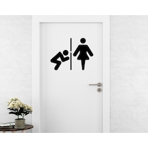 Bk Home Wc Tasarımlı Kapı Sticker-8