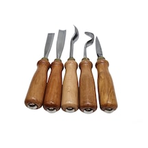 Ahşap Kaşık / Kuksa / Heykel Oyma Bıçak Seti Beşli