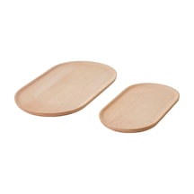 Ikea Smörlıng 2'li Servis Tepsisi 36 X 20 X 1 Cm Kahverengi