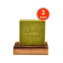 Zeytinyağlı Defne Sabunu El Yapımı Doğal 120 G x 3 Adet
