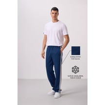 Parlament Yüzeyi Dokulu Standart Fit Palazzo Erkek Pantolon - 82171 Parlament