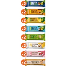 Waspco Protein Bar Karma Kutu 8 Çeşit Toplam 16 Adet