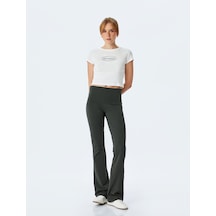 Koton Pamuklu Slim Fit İspanyol Paça Eşofman Altı Antrasit 5sak30052ek Antrasit