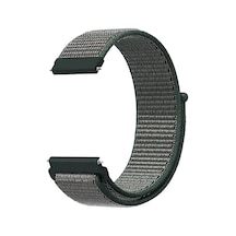 Caseonn Huawei Watch Gt 3 Se Kordon Hasır Kumaş Nylon Kayış Gri